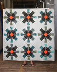 Cog + Wheel quilt pattern