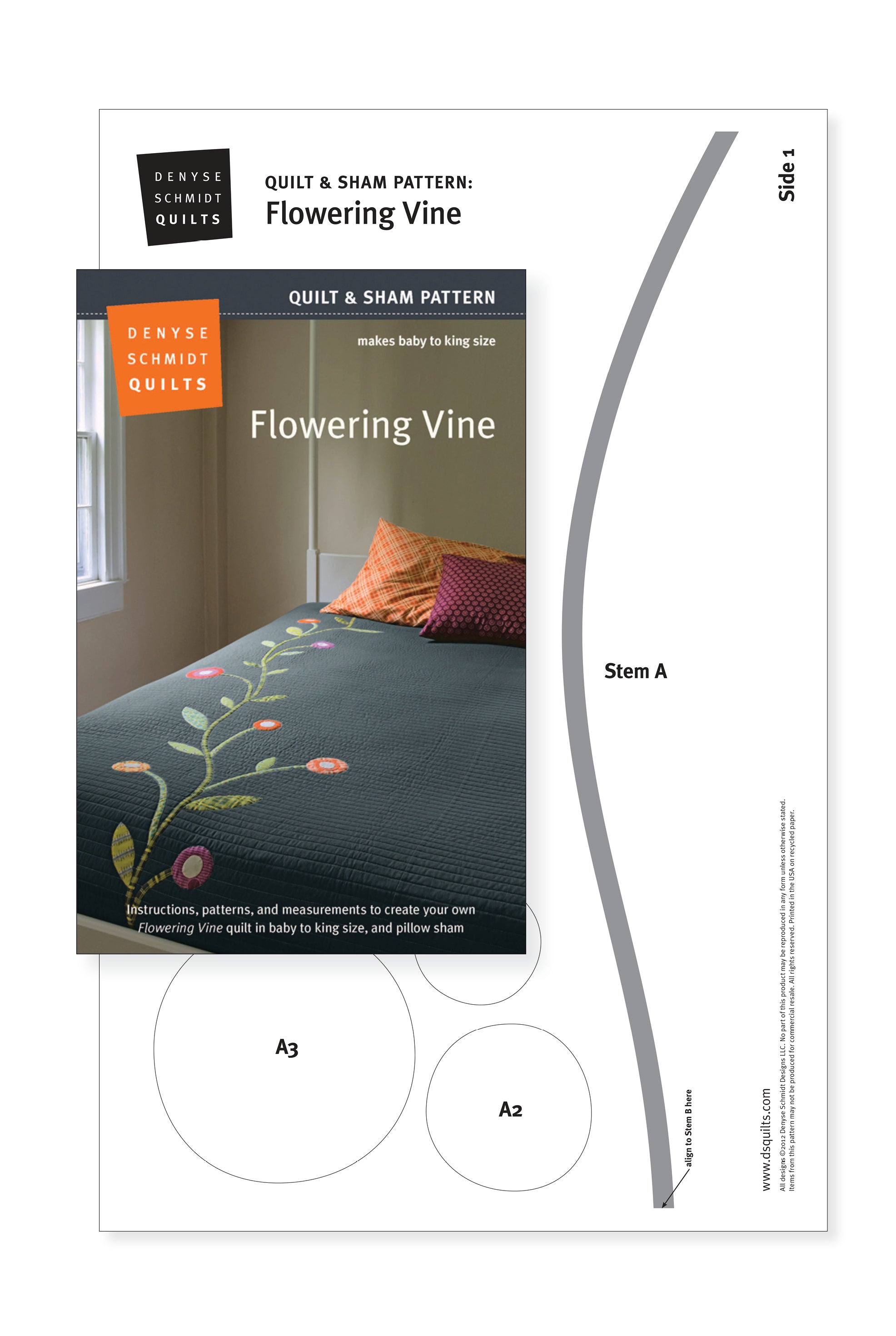 Flowering Vine quilt pattern