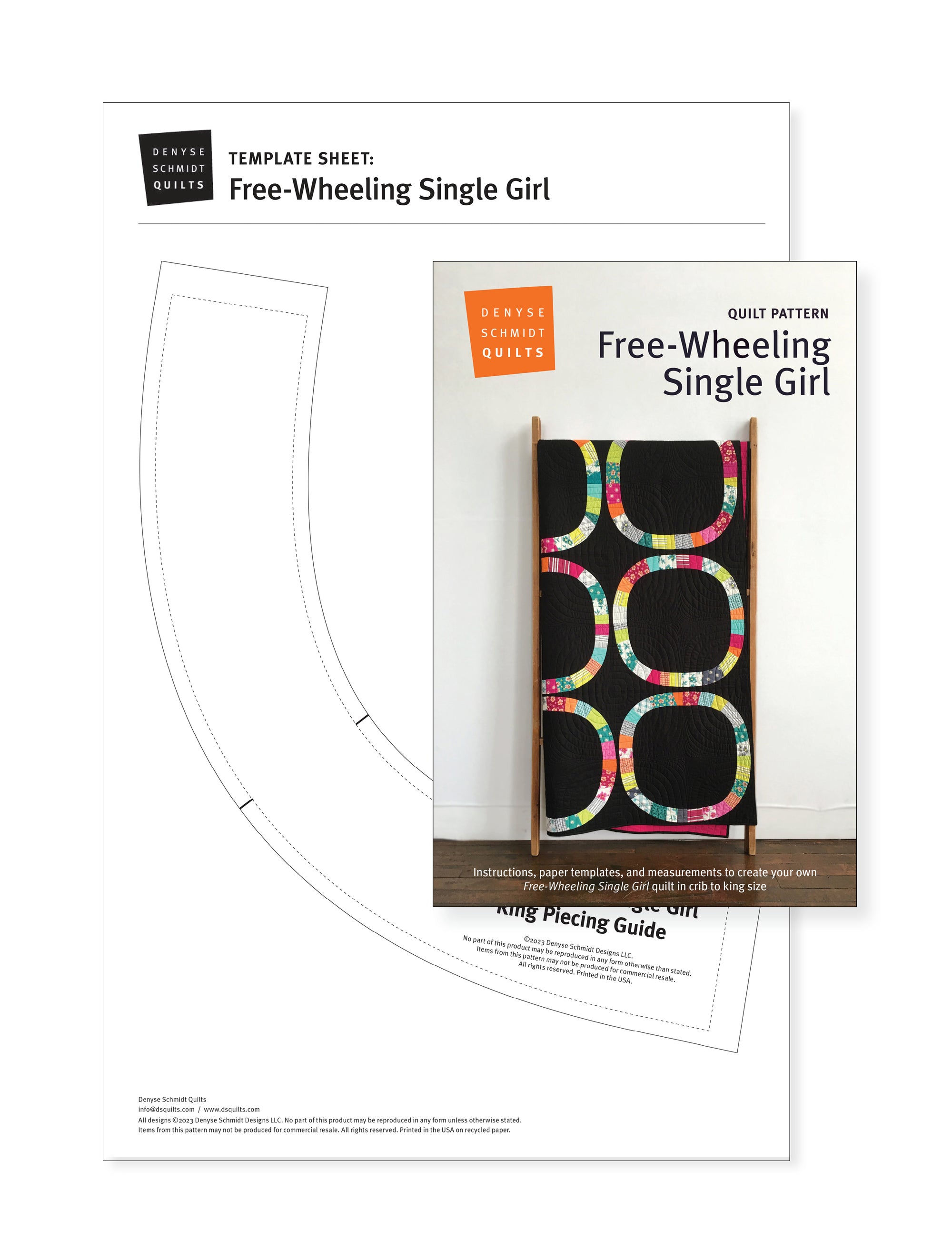 Free-Wheeling Single Girl quilt pattern