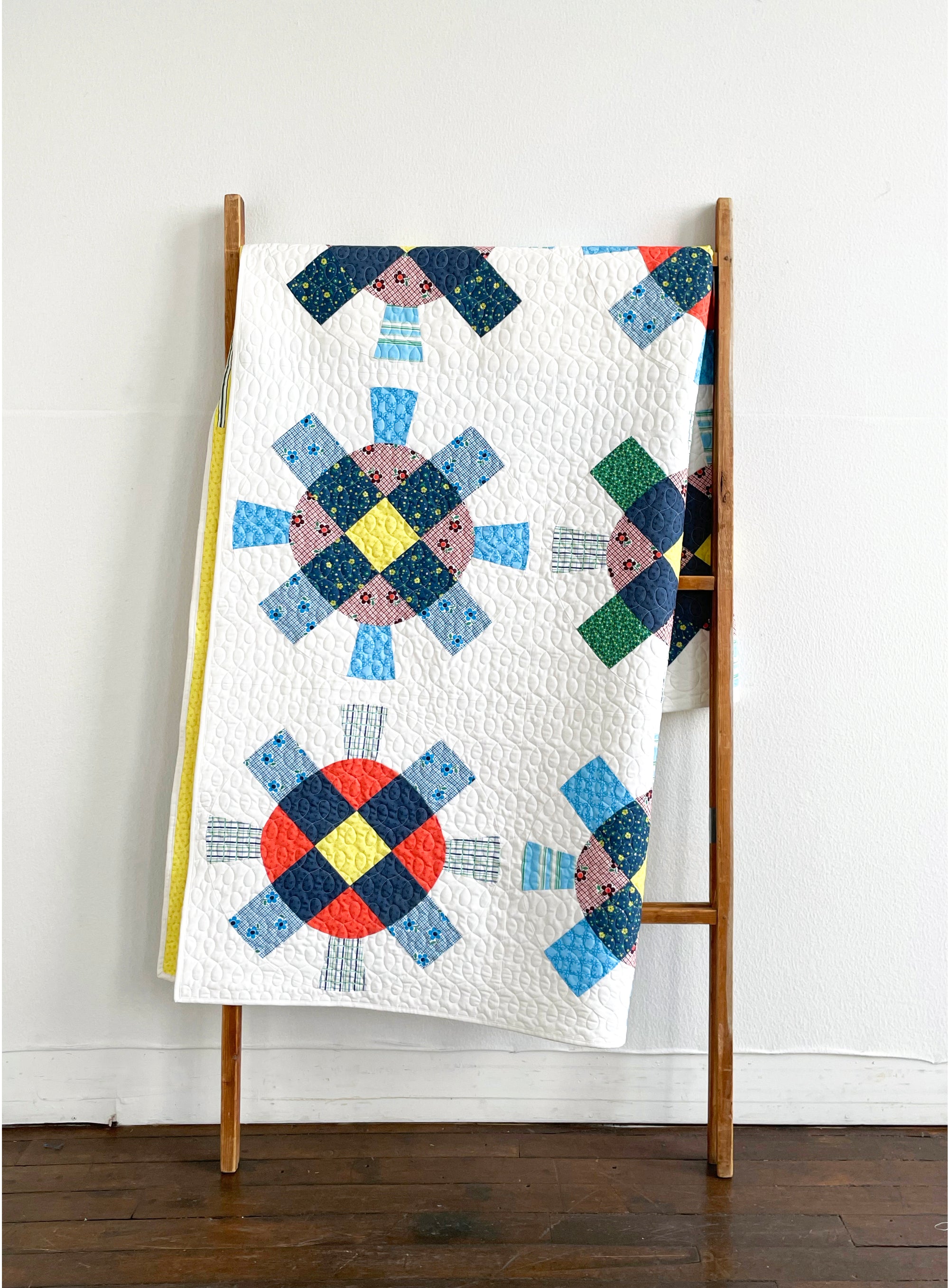 Cog + Wheel quilt pattern