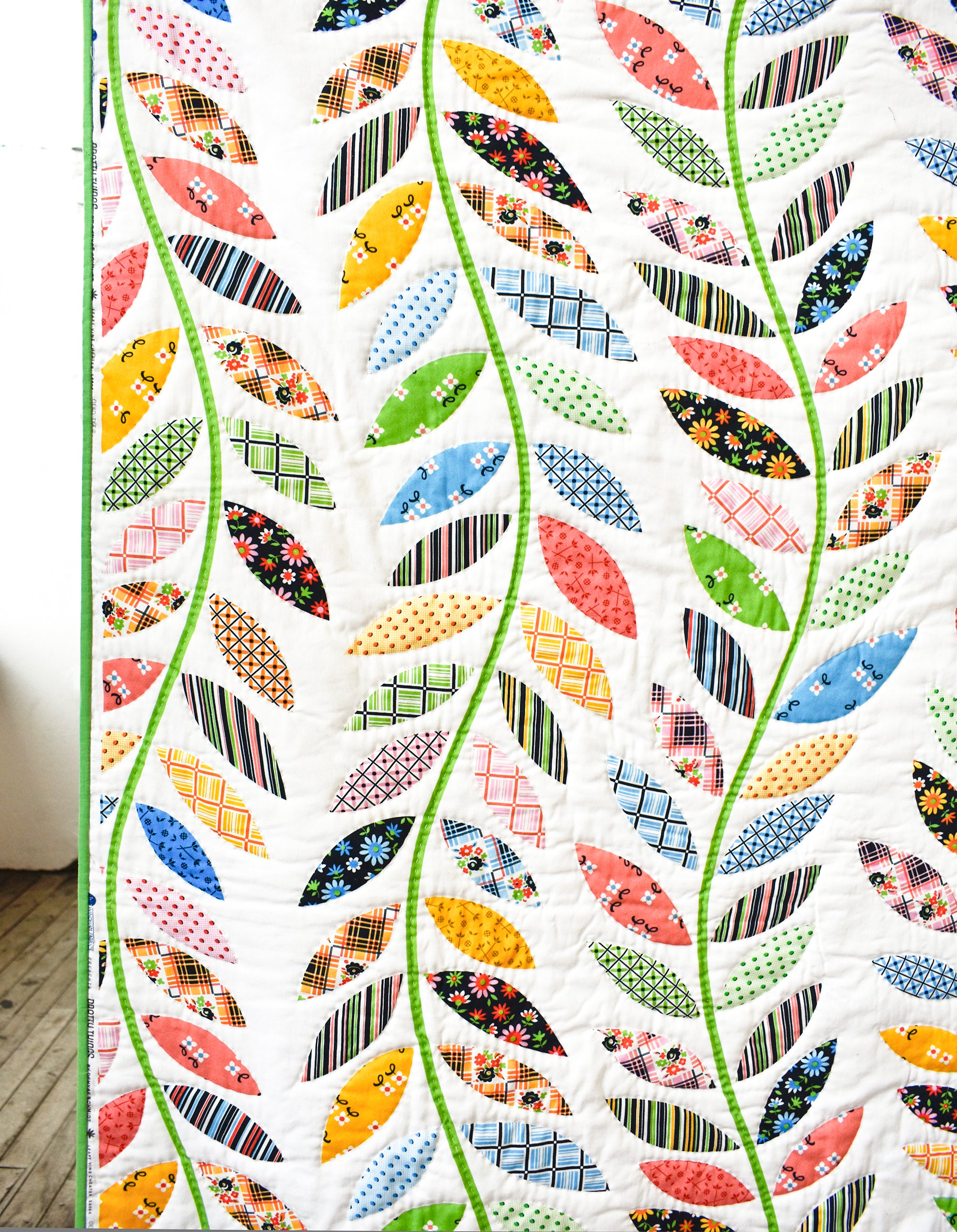 Leafy Vine baby quilt
