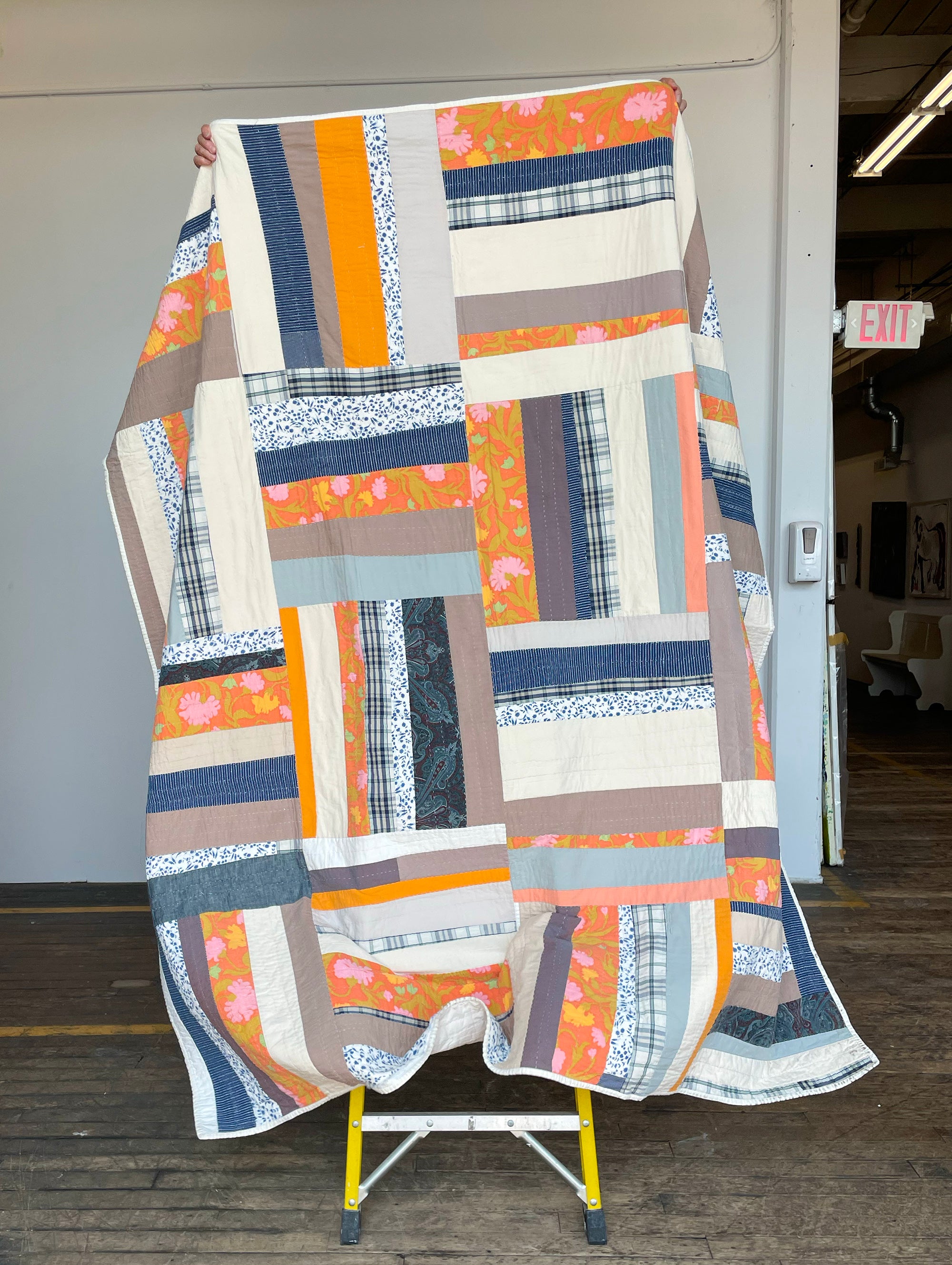Improv Stripes quilt
