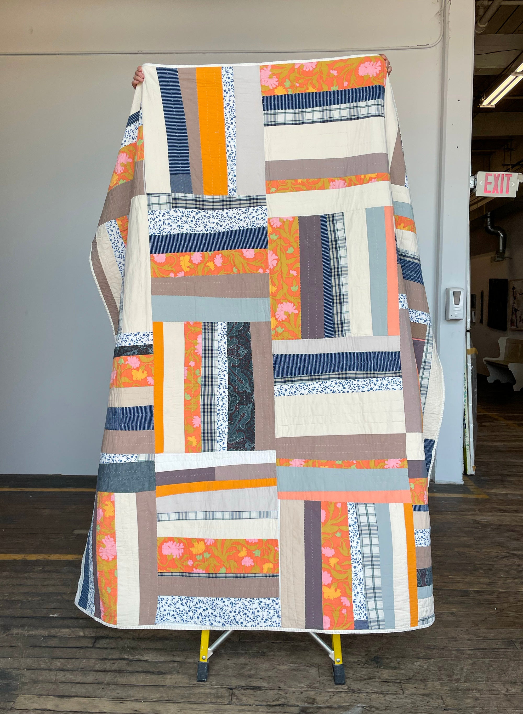 Improv Stripes quilt