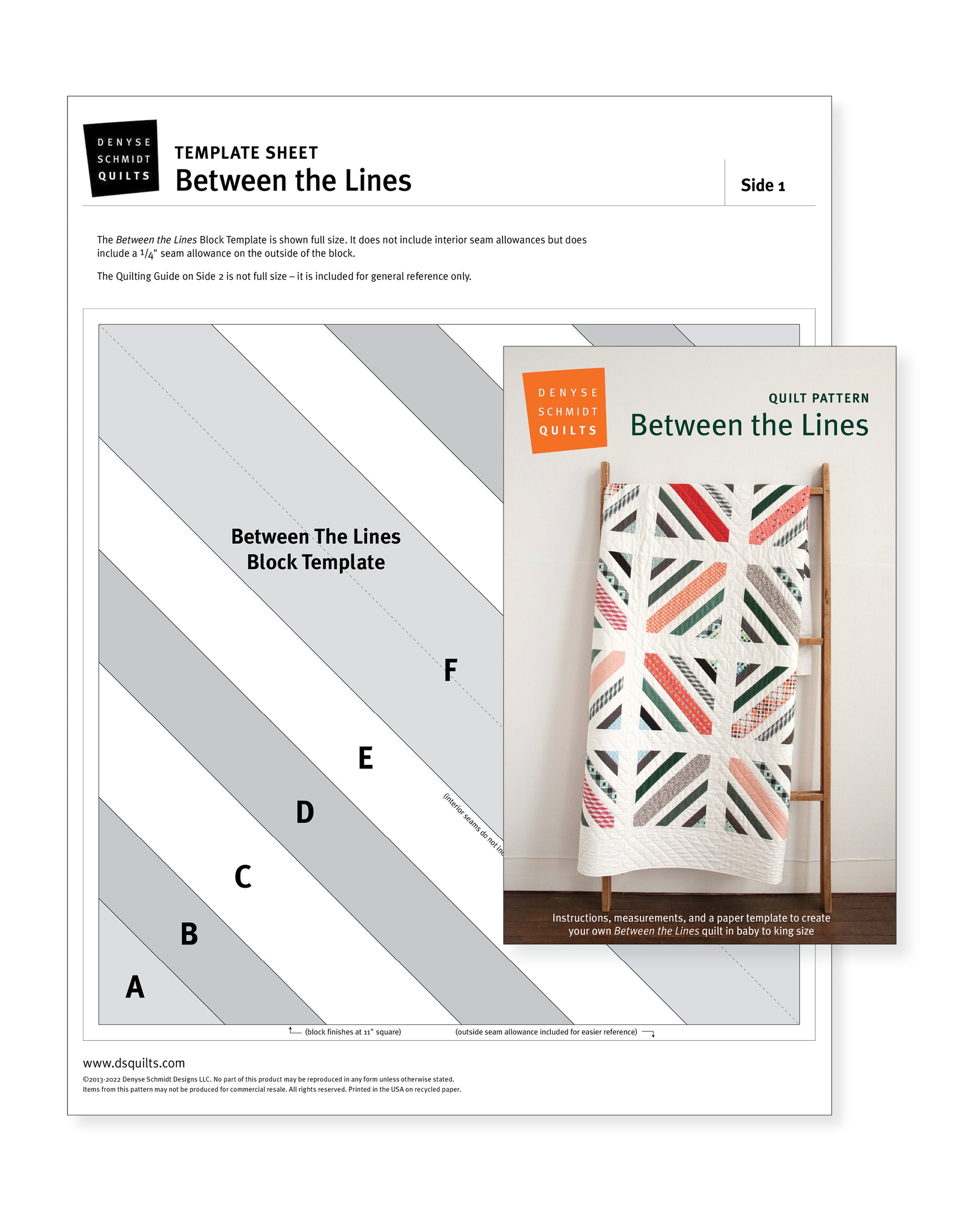 Between the Lines quilt pattern – Denyse Schmidt Quilts